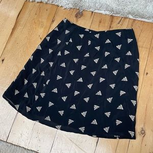 vintage banana republic fern print mini skirt